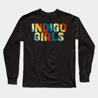 Retro Color - Indigo Girls Long Sleeve T-Shirt